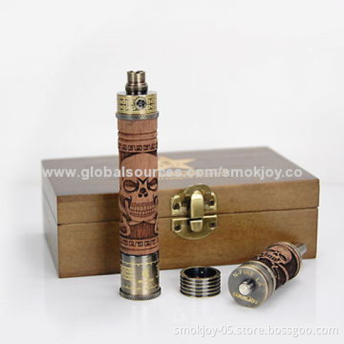 Smokjoy Electronic Cigarette 510 Rebuildable/Wooden Atomizers, N Fire LA2, 2.5mL Volume